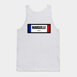 Marseille City in French Flag Tank Top